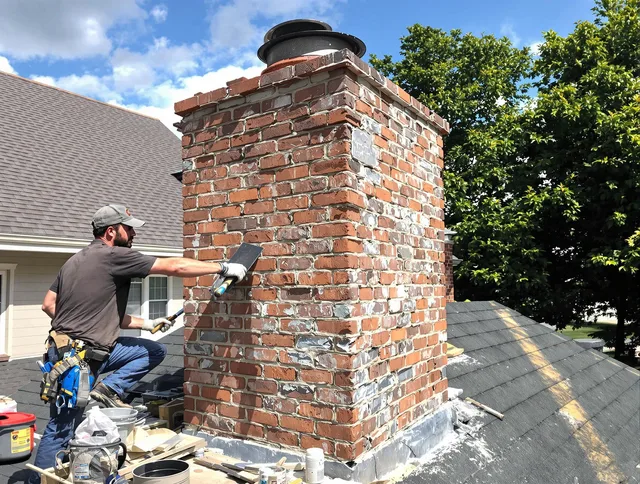 Completed chimney rebuild by Miami Gardens Chimney Sweep in Miami Gardens, FL