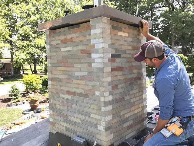 Miami Gardens Chimney Sweep completing a modern chimney remodel in Miami Gardens, FL