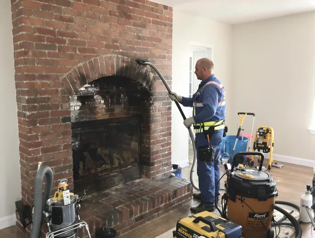 Miami Gardens Chimney Sweep expert performing detailed chimney sweep in Miami Gardens, FL